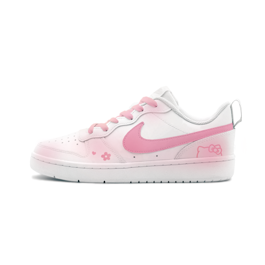 Nike Nike Court Borough Yixuan Manufacturing, Sweetheart Gummies Leather Slip Resistant Low top Kids' Skateboarding Shoes