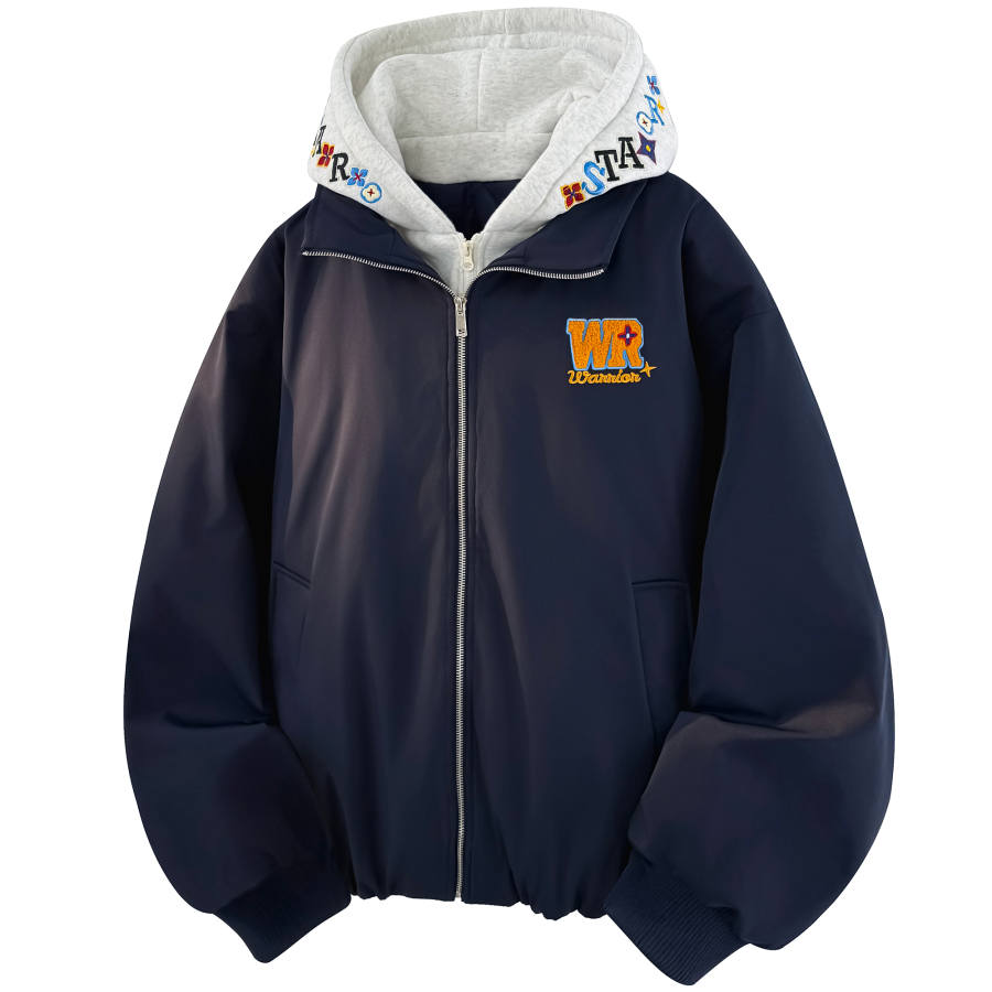 WARRIOR WARRIOR Puffer Jackets Unisex Moderate Mock Two Piece Puffer Jacket