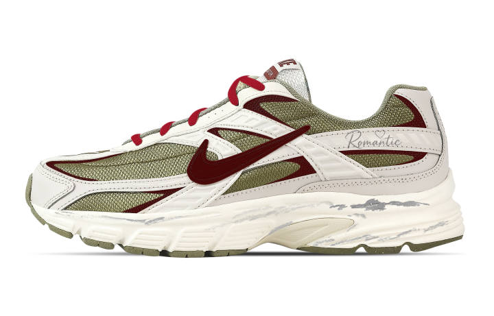 Nike Nike Initiator Support Breathable Low top Casual Running Shoes Men's Red Green
