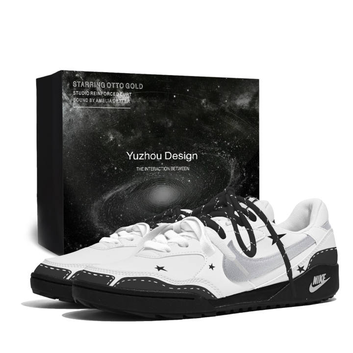 Nike Nike Terra Manta Star Shopping Bag Mesh, Artificial Leather Low top Casual Shoes Women's Silver White