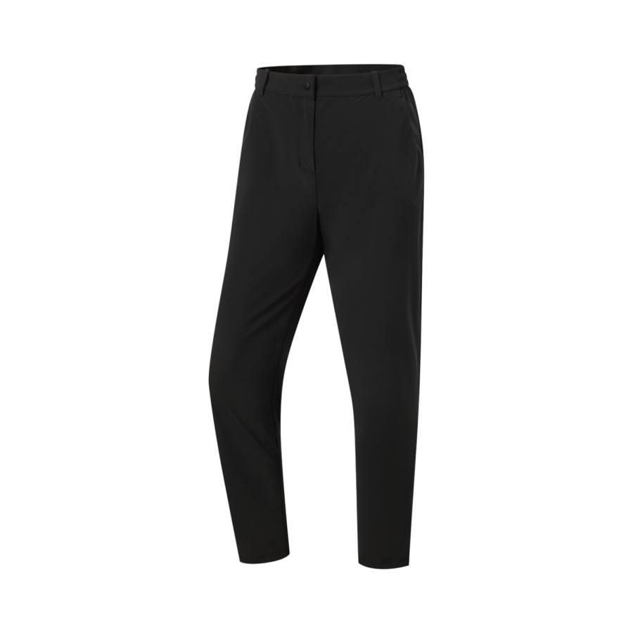 Li-Ning Li Ning Gold Logo | Knitted Sweatpants Women's Black