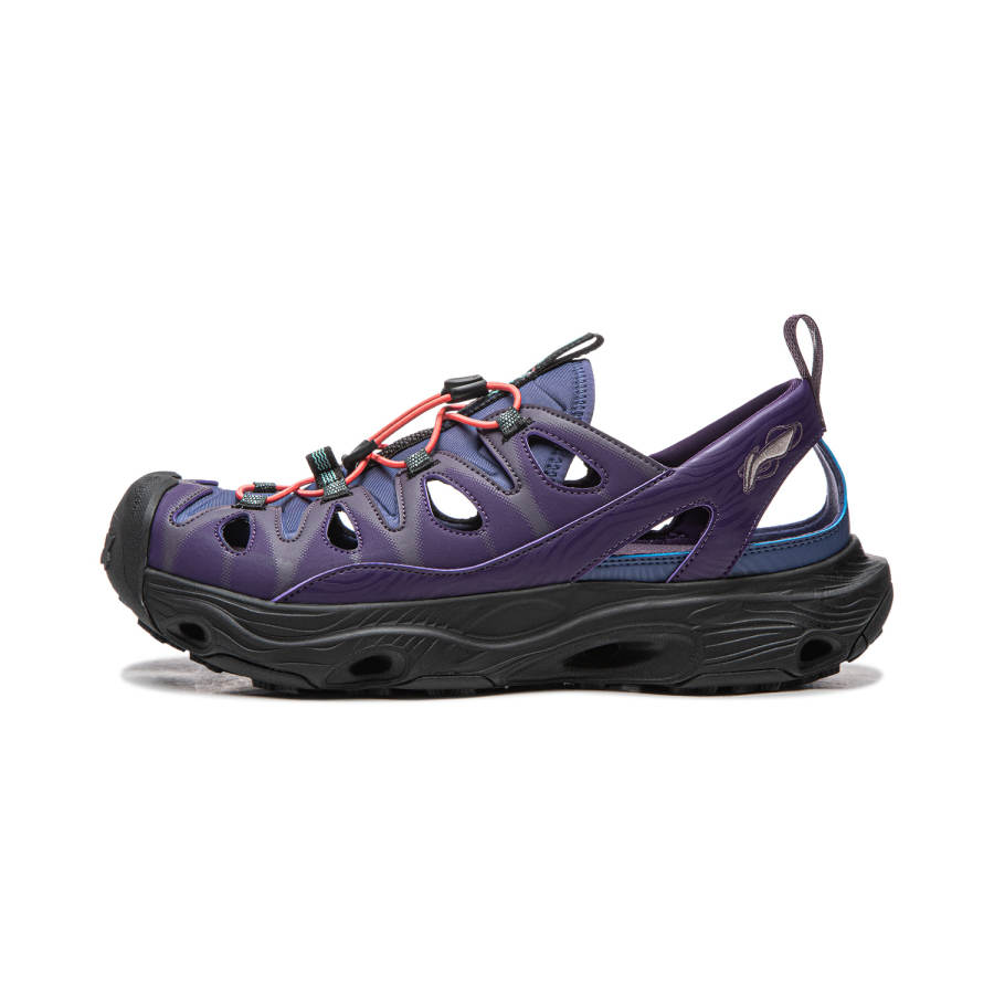 Li-Ning Li Ning Breathable Support Abrasion Resistant Slip Resistant River Trekking Shoes Unisex Eggplant Purple Ji Dusk Blue