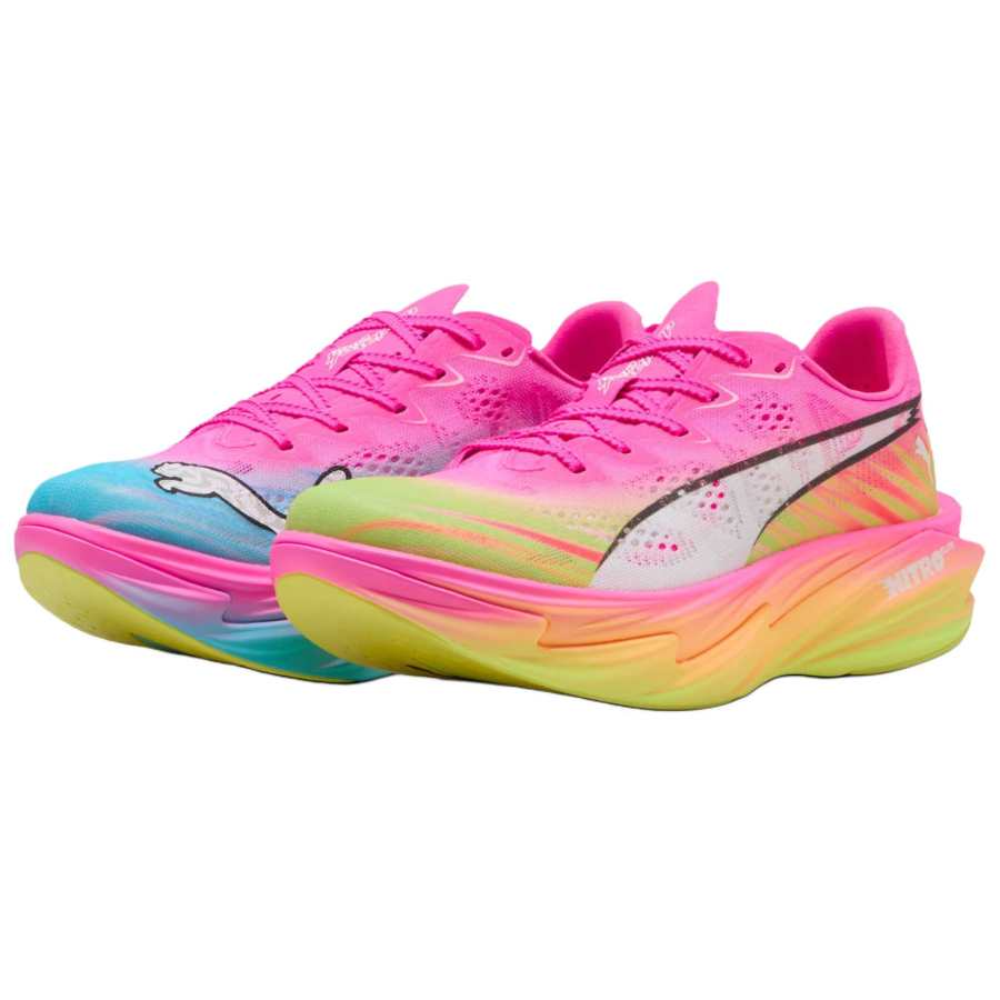 PUMA Deviate Nitro Elite 4 Running Shoes Women's Pink Blue