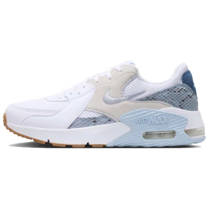 Nike Nike Air Max Excee Textile, Leather Running Shoes Women's White Blue