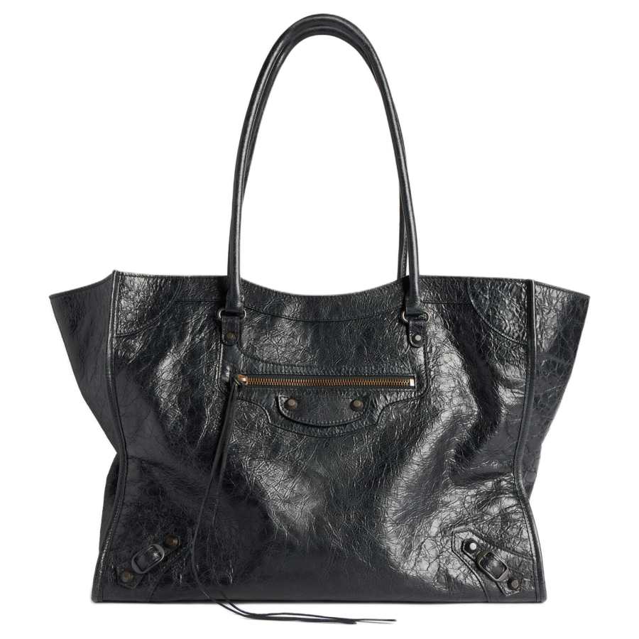 Balenciaga Le City Arena Sheepskin Tote Bag, Shoulder Bag Medium Women's Black