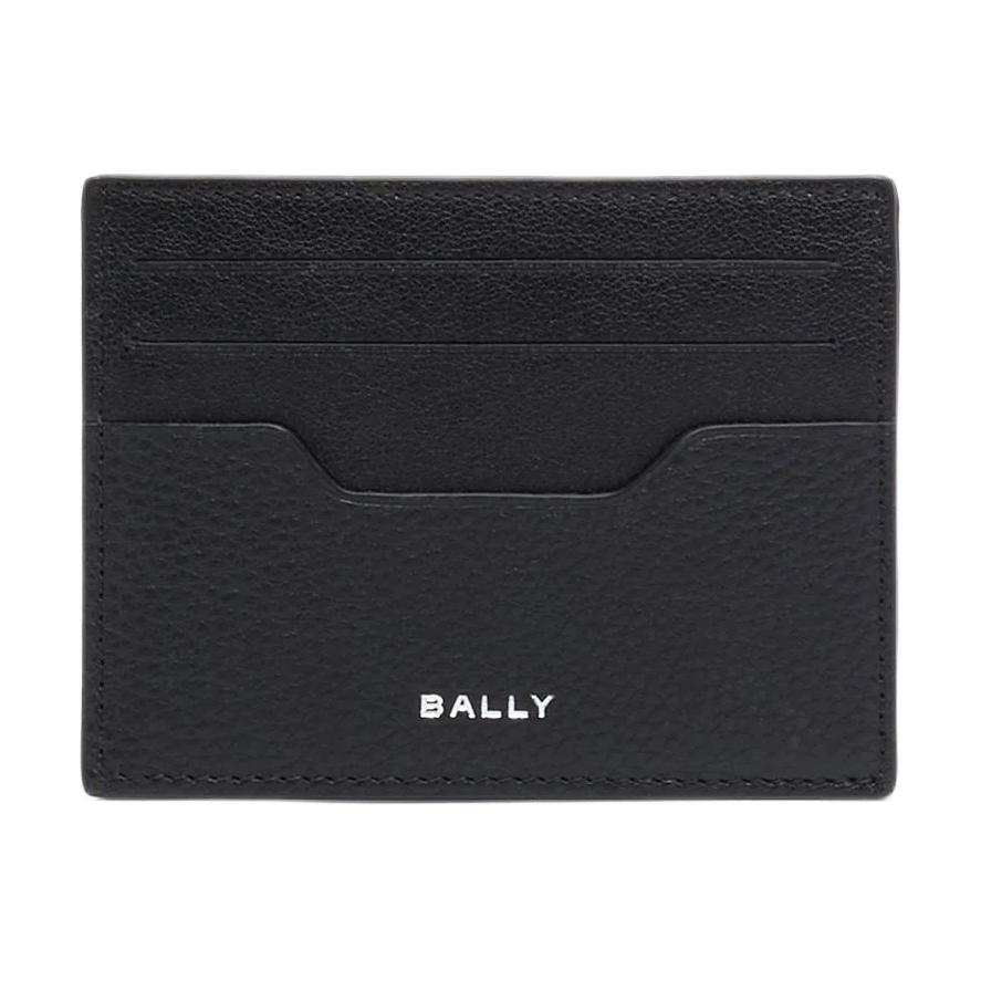 BALLY BALLY Cow Leather Card Holder Men's Black