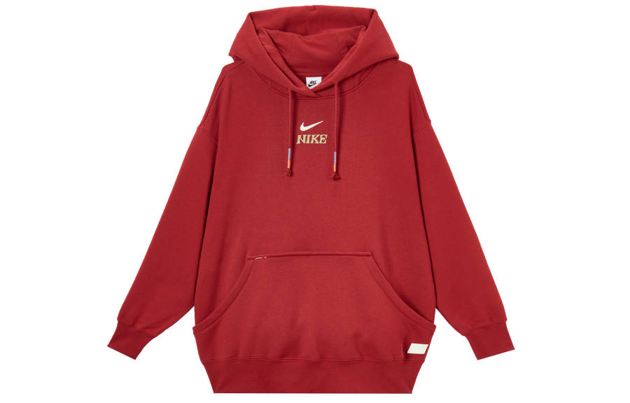Nike Nike Sweatshirts Women's Red Hooded Non Detachable Moderate