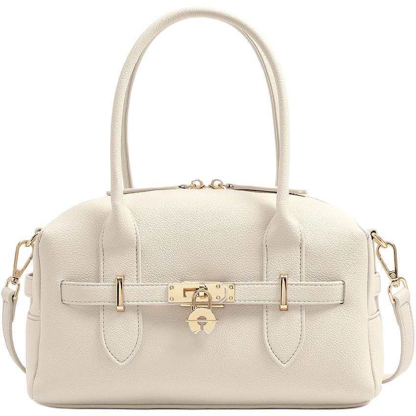 PAYOT Synthetic Leather Bowling Bag, Handbag Women's Multicolor