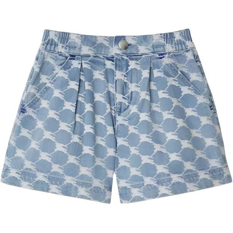 Burberry Kids' Apparel Ekd Denim Shorts Kids' Light Blue