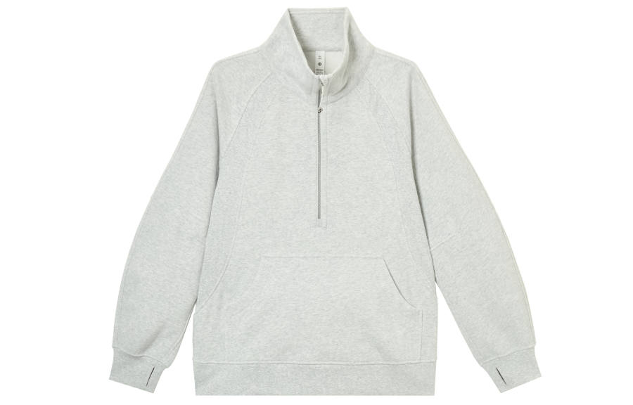 Lululemon Scuba Series SS25 Funnel Neck Half Zip Long Sweatshirt Women's Hot Bone/Gold