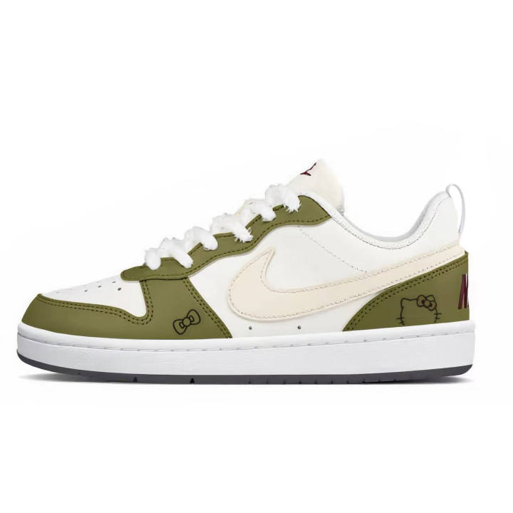 Nike Nike Dunk The Wizard Of Oz, Thin Sole Shoes Lightweight Cushioning Breathable Low top Kids' Skateboarding Shoes White