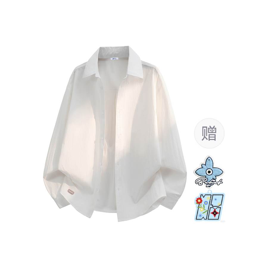 WARRIOR WARRIOR Shirts Unisex Lapel Thin Workwear
