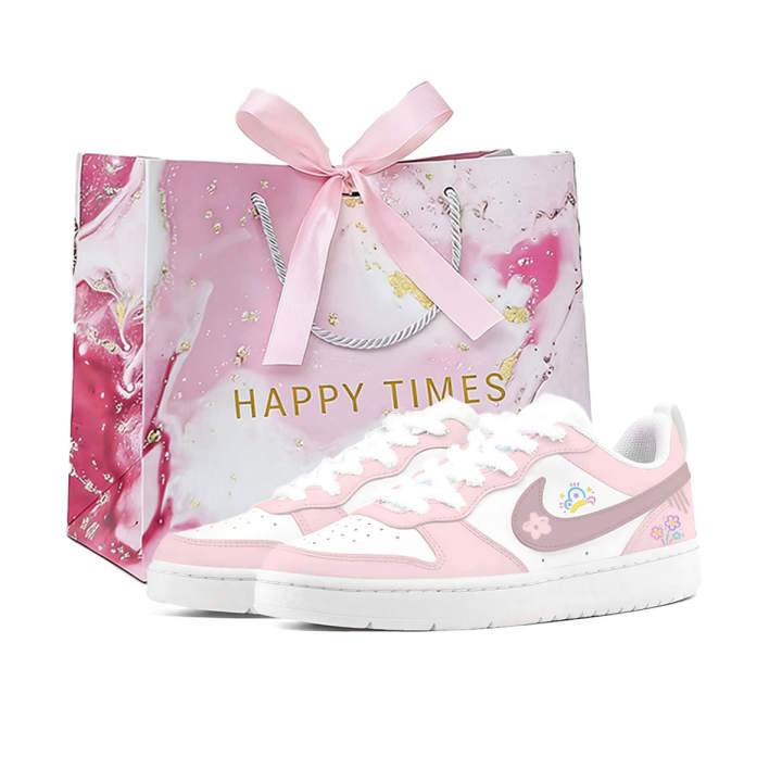 Nike Nike Court Borough Hand Drawn, Graffiti, Versatile Cushioning Abrasion Resistant Low top Skateboard Shoes Women's