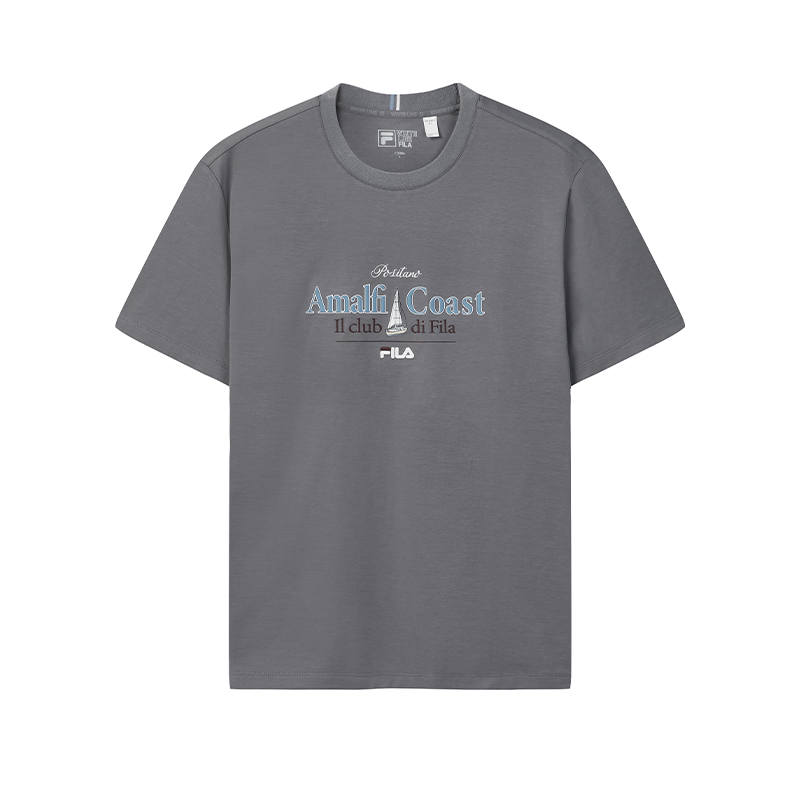 FILA Heritage T Shirt Men's Cloudy Gray