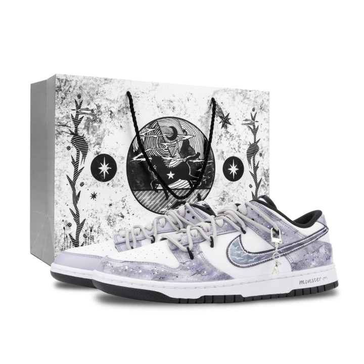 Nike Nike Dunk Monster Lab, White Dew · Mystical Bird Collection Slip Resistant Abrasion Resistant Low top Skateboard Shoes