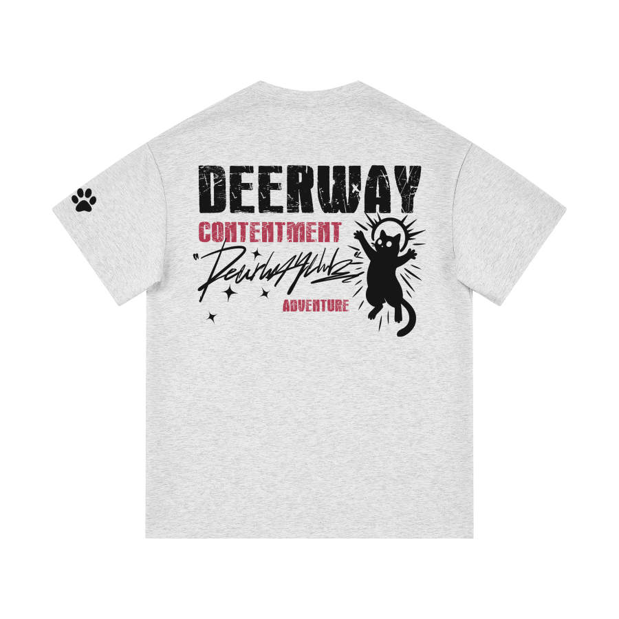 DEERWAY T Shirts Unisex Crew Neck Moderate Straight Fit