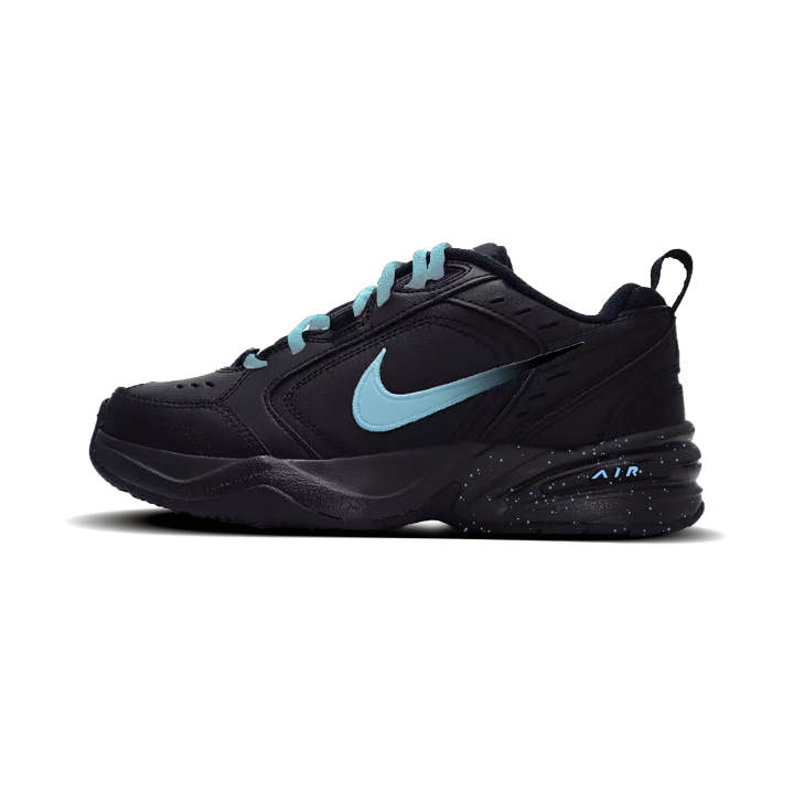 Nike Nike Air Monarch 4 Xuan Lan Synthetic Leather Slip Resistant Low top Chunky Sneakers Unisex Black