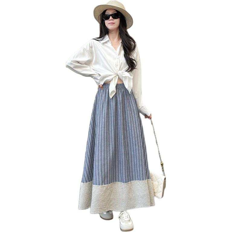 Cotton Gene Casual Long Skirt Women's