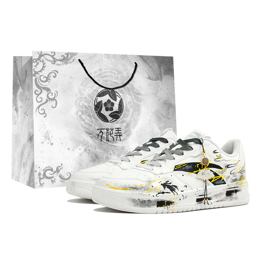 Anta Easy Wan Hua Nong, Mo Jin Yun Li, Shopping Bag Abrasion Resistant Slip Resistant Low top Skateboard Shoes Unisex
