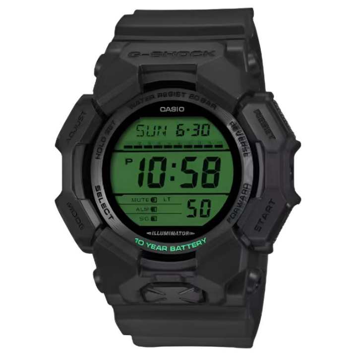 CASIO CASIO GD 010 Quartz Movement Resin Strap Watch Men's Watches Green Dial