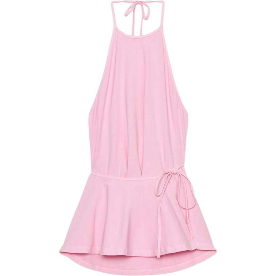 ZARA Camisoles Women's Pink Moderate Halter Neck