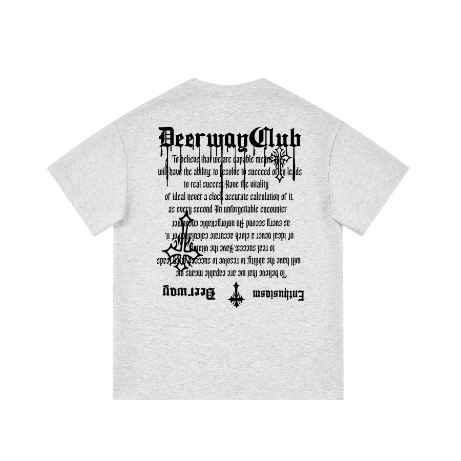 DEERWAY T Shirts Unisex Crew Neck Moderate Straight Fit