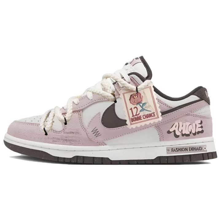 Nike Nike Dunk Heartbeat Prelude Impact Resistance Low top Skateboard Shoes Unisex Light Pink