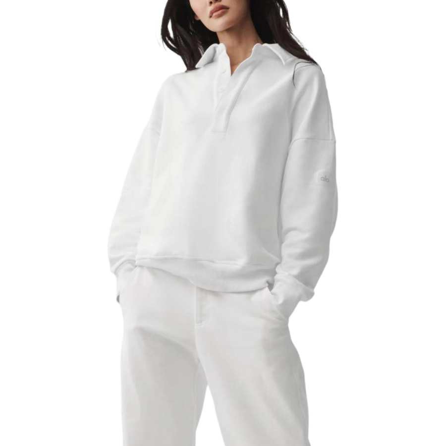 Alo Yoga Sweatshirts Women's Polo Collar Moderate