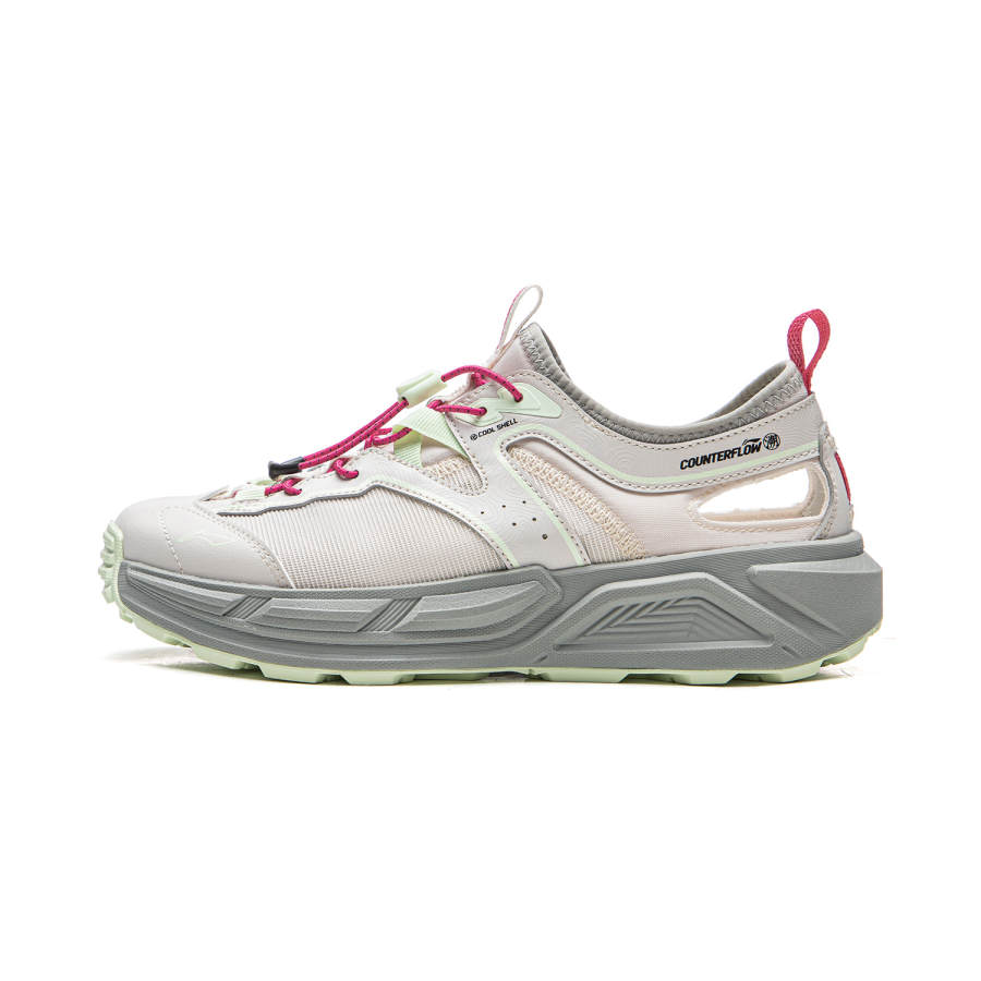 Li-Ning Li Ning Outdoor CF Tracing, Wujing Outdoor Shoes Women's Rock White Gray