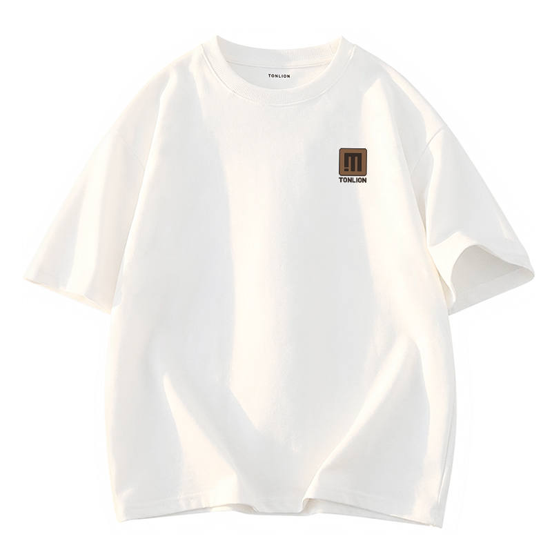 Tonlion T Shirts Unisex Crew Neck Moderate Straight Fit