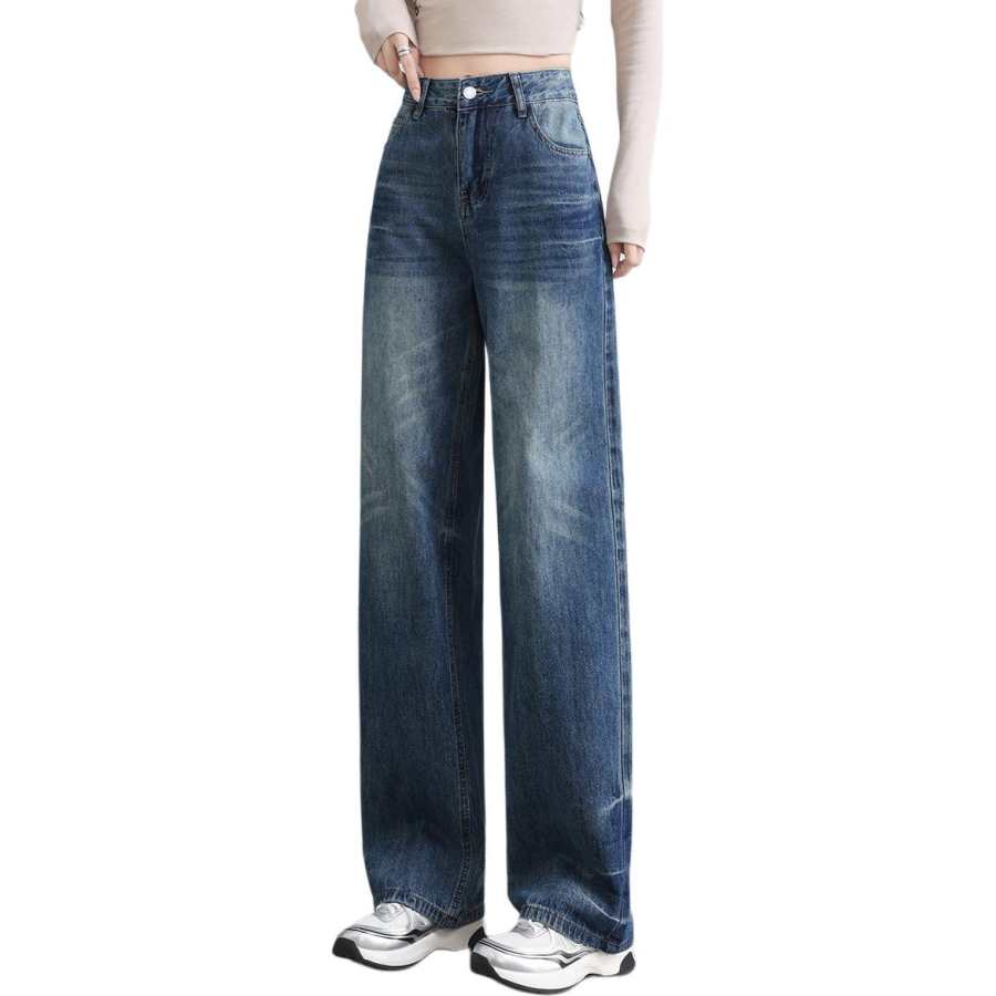 Tonlion Jeans Women's Medium Blue Moderate Wide Leg Pants