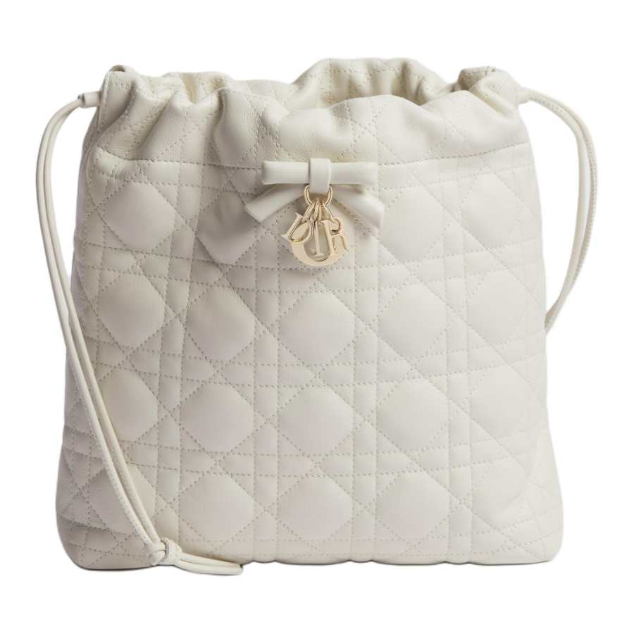DIOR Adiorable Sheepskin Bucket Bag, Shoulder Bag, Crossbody Bag Mini Women's Milk White