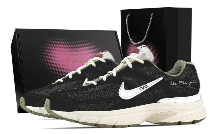 Nike Nike Initiator Support Breathable Low top Casual Running Shoes Men's Black