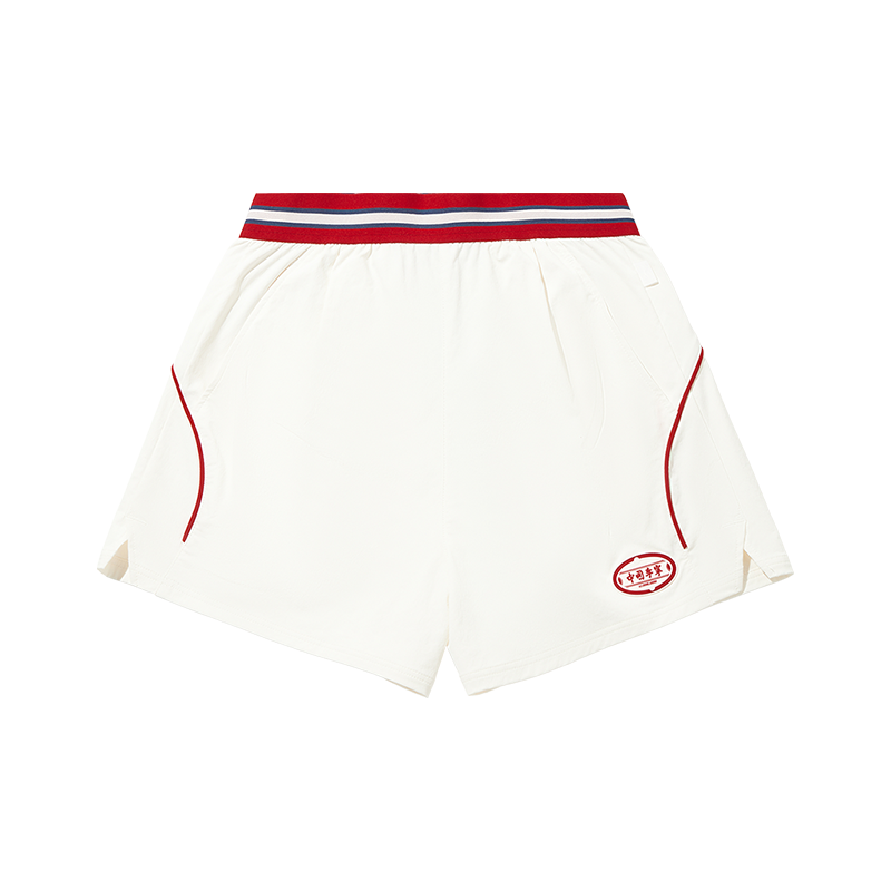 Li-Ning Li Ning Casual Shorts Women's Ivory/Cherry Red Thin
