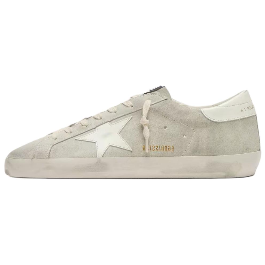 Golden Goose Super Star Low top Skateboard Shoes Men's Gray