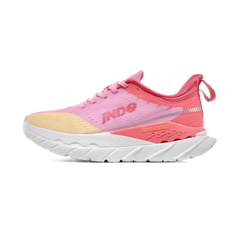 JNDO Slip Resistant Abrasion Resistant Low top Lightweight Running Shoes Women's Macaroon Pink
