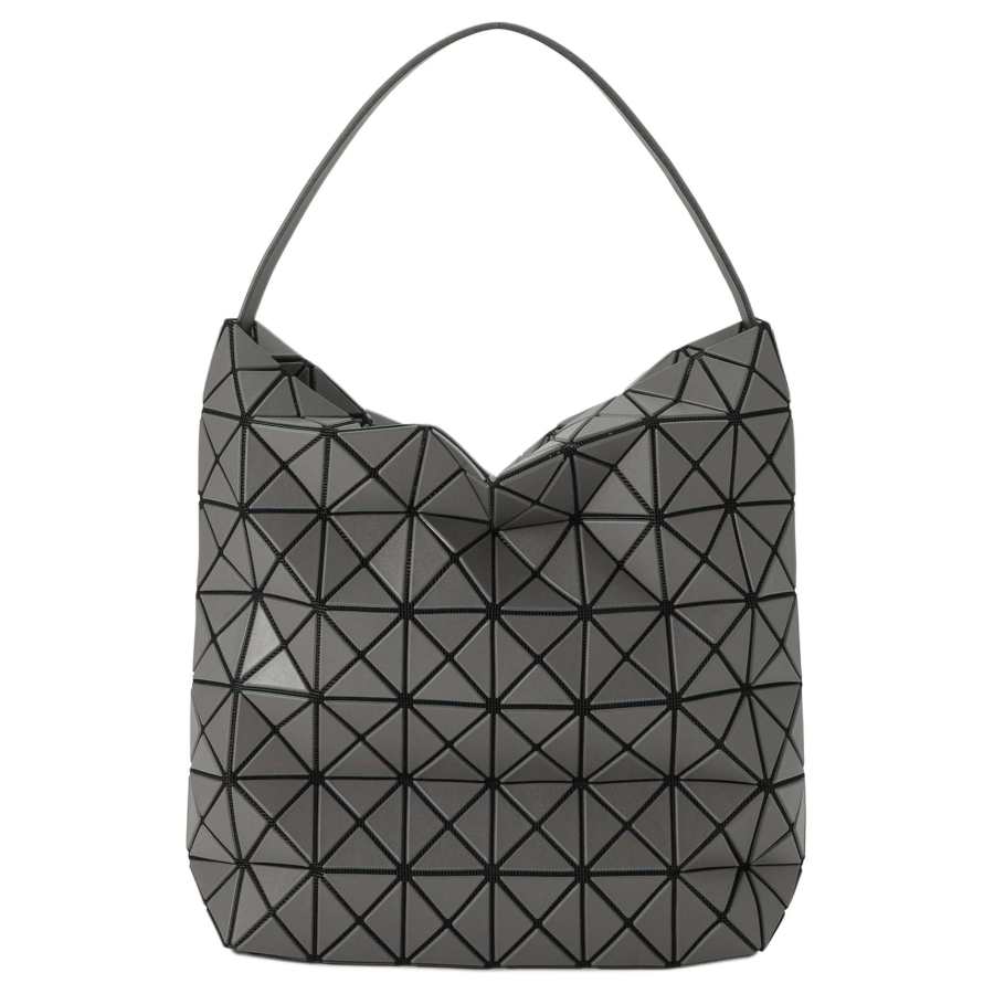 ISSEY MIYAKE Polyvinyl Chloride Resin Handbag Unisex Charcoal Gray