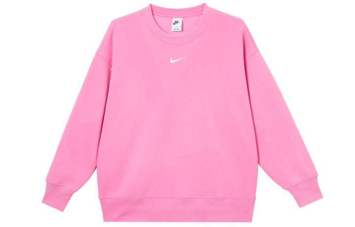 Nike Nike Sweatshirts Women's Pink Crew Neck Moderate Plus Size