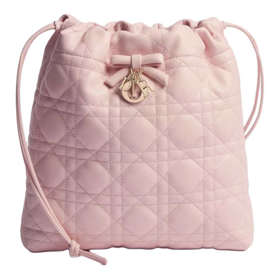 DIOR Adiorable Sheepskin Bucket Bag, Shoulder Bag, Crossbody Bag Mini Women's Pink