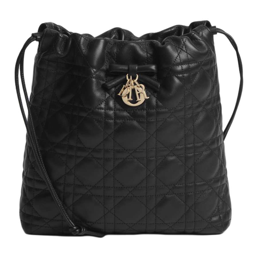 DIOR Adiorable Sheepskin Bucket Bag, Shoulder Bag, Crossbody Bag Mini Women's Black