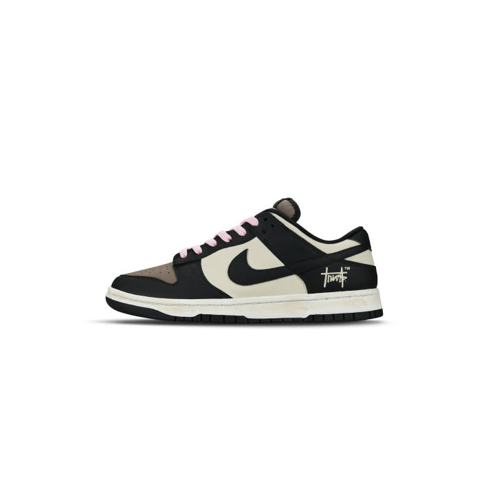 Nike Nike Dunk Abrasion Resistant Slip Resistant Low top Skateboard Shoes Unisex Black Brown