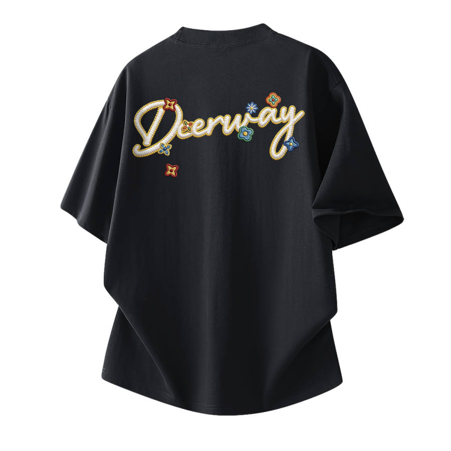 DEERWAY T Shirts Unisex Crew Neck Moderate Straight Fit