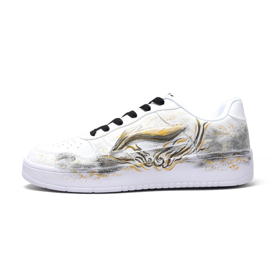 Li-Ning Li Ning Floating Boat Boundless Custom, Mystical Gold Lightweight Low top Skateboard Shoes Men's Gold