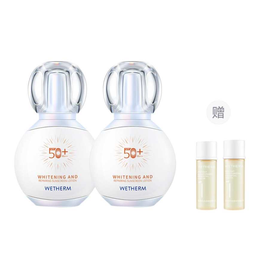 WETHERM Transparent And Crystal Clear Sunscreen Lotion Repairing SPF50+PA+++ 50g/50g*2/50g*3