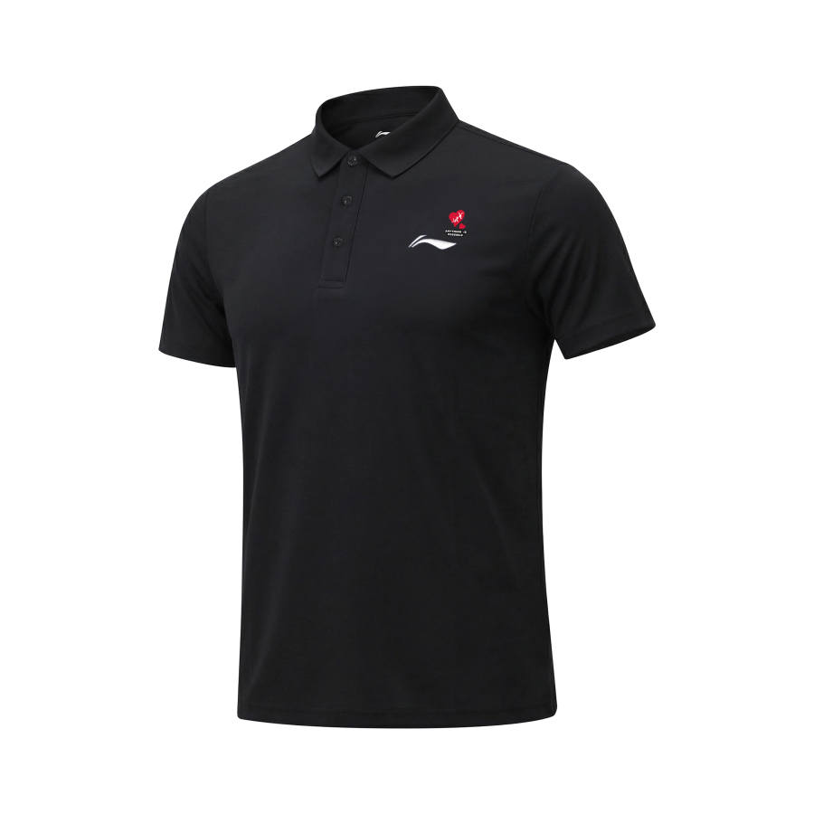 Li-Ning Li Ning Polo Shirt Unisex Standard Black