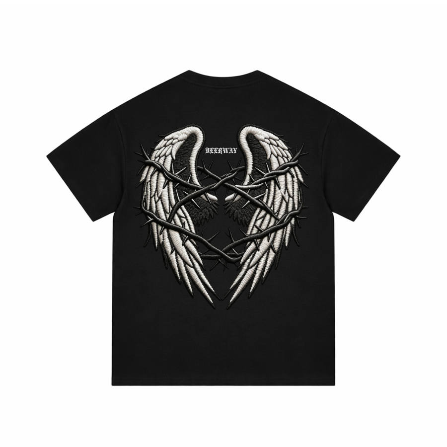 DEERWAY T Shirts Unisex Crew Neck Moderate Straight Fit
