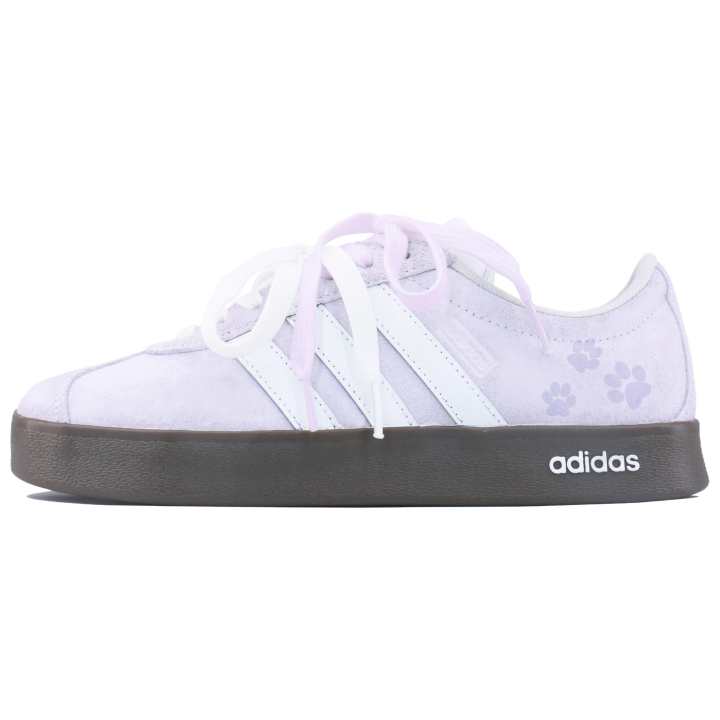 Adidas Adidas VL COURT 2.0 Synthetic Leather, Split Cow Leather Low top Skateboard Shoes Unisex Light Lavender
