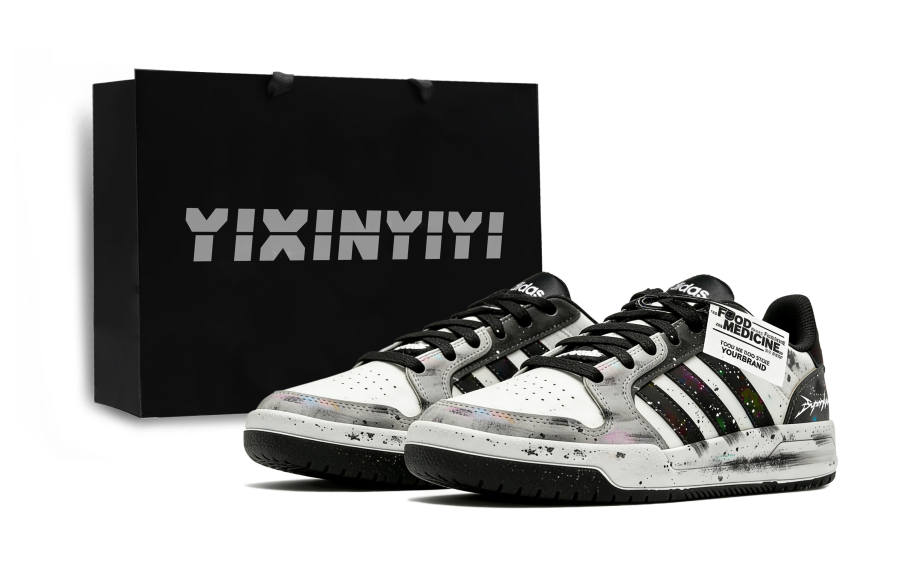Adidas Neo Entrap Obsidian Black Height Increasing Low top Skateboard Shoes Unisex Black