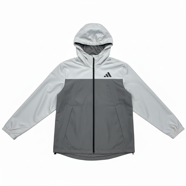 Adidas Adidas Jackets Unisex Gray & Black Hooded Moderate Other
