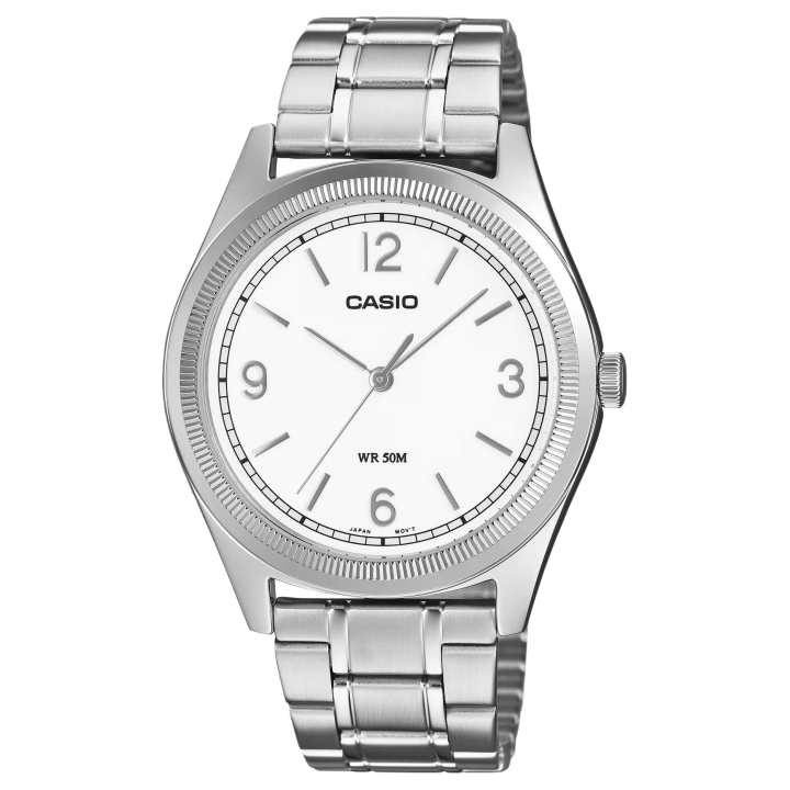 CASIO CASIO Standard Quartz Movement Stainless Steel Strap Watch Men's Watches White Dial